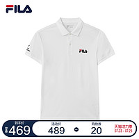 FILA 斐乐 官方男子短袖polo衫 2021年夏季新款时尚运动休闲上衣