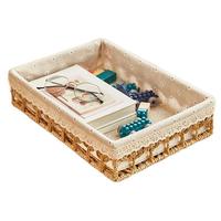 腾裕 藤编收纳篮 35*25*8cm 卡其色