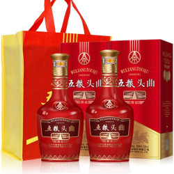 WULIANGYE 五粮液 头曲醇品 52度 浓香型白酒 500ml*2瓶 礼盒装