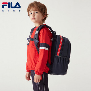 FILA KIDS斐乐儿童背包2021新款儿童男女童反光条双肩包潮流时尚 RD宝蓝-NV XS