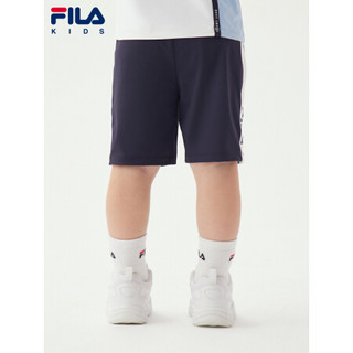 FILA 斐乐童装男童短裤2021夏季新款儿童小童五分裤子 RD宝蓝-NV 110cm