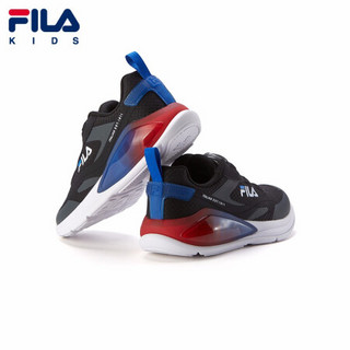 FILA KIDS斐乐童鞋男童训练鞋2021秋新款儿童运动鞋子中大童网鞋 黑色/斐乐白-BK 36码/内长23.0cm