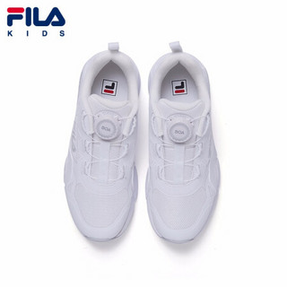 FILA KIDS斐乐童鞋男童跑鞋2021秋季新款运动鞋中大童儿童训练鞋 斐乐白-WT 33码/内长20.5cm