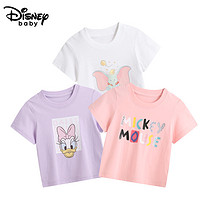 Disney 迪士尼 儿童短袖T恤 3件装