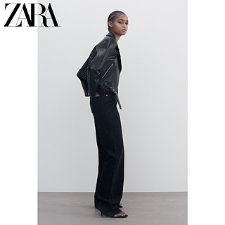 ZARA 夏季新款 TRF 女装 仿皮夹克外套 03427721800