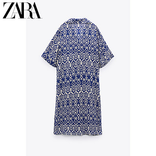 ZARA 新款 女装 印花土耳其式长衫 08329414066