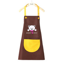 西松屋 XH-1337VJ9oou 儿童饭衣 小熊咖色黄兜 150cm
