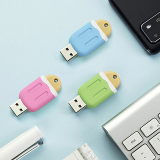 aigo 爱国者 雪糕系列 U333 USB 3.1 U盘 绿色 16GB USB-C/USB双口