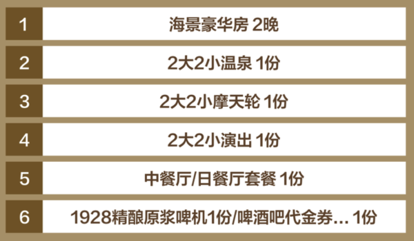 亲子游!青岛海泉湾皇冠假日度假酒店 海景豪华房2晚(含早餐+温泉+摩天轮等)