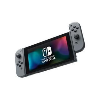 Nintendo 任天堂 Switch 国行续航版增强版 游戏机 灰色+新 超级马力欧兄弟U 豪华版 游戏实体卡+128G闪迪卡