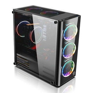 Thermaltake 曜越 启航者V3 MATX机箱 半侧透 黑色