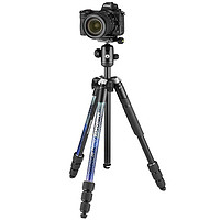 Manfrotto 曼富图 MKELMII4BL-BH 反折铝合金三脚架 蓝色