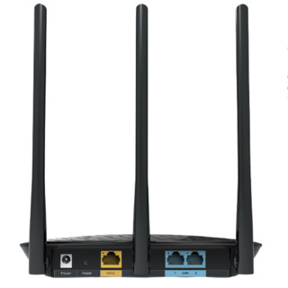 TP-LINK 普联 TL-WR880N 单频450M 家用百兆无线路由器 黑色  WI-FI 4