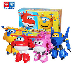 AULDEY 奥迪双钻 超级飞侠儿童玩具大变形机器人4只礼盒套装 儿童玩具男女孩生日礼物 DS710291