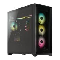 美商海盗船 iCUE 5000X RGB ATX机箱 半侧透 黑色