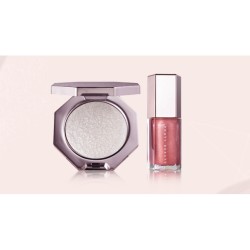 FENTY BEAUTY 星钻高光粉饼 2.8g + 流光唇釉5.5ml(赠:蕾哈娜流行彩妆包)