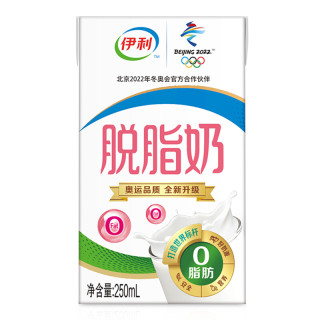 yili 伊利 脱脂牛奶 250ml*24盒 礼盒装