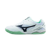 Mizuno 美津浓 Wave Drive 8 中性乒乓球鞋 81GA170514 白色/黑色/天蓝色 42.5