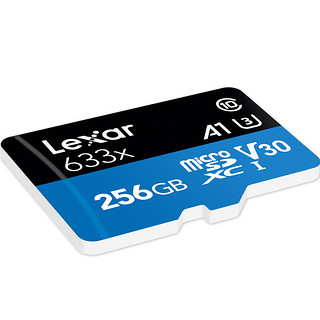 Lexar 雷克沙 633X Micro-SD存储卡 256GB（UHS-I、V30、U3、A1）