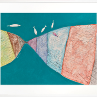 本艺术空间 BENARTGALLERY 黄原油画作品网系列抽象风格装饰画 适用于客厅玄关现代挂画 白色画框 100*120