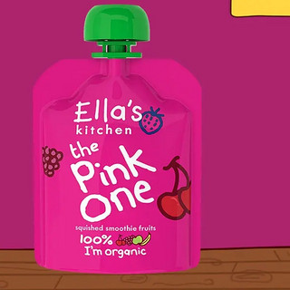 Ella's kitchen 艾拉厨房 彩虹系列 有机果泥 英版 3段 树莓樱桃味 90g