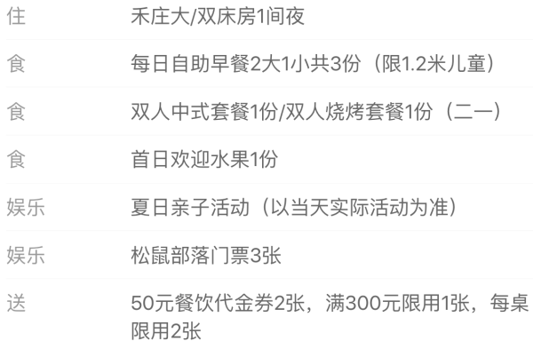 夏日亲子游！江苏盐城丹顶鹤群开元芳草地酒店 园景双床房1晚（含双早+夏日亲子活动+松鼠部落门票3张等）
