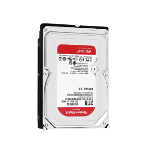 Western Digital 西部数据 红盘系列 3.5英寸 台式机硬盘 2TB (SMR、5400rpm、60MB) WD20EFAX