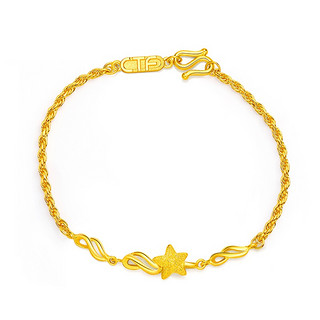 chowtaifook周大福f217677星星足金手链175cm54g