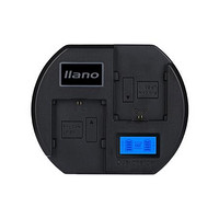 IIano 绿巨能 LIano 绿巨能 LP-E6 相机电池快充充电器 黑色 双槽