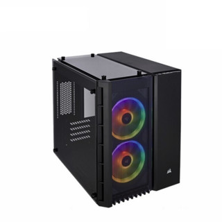 USCORSAIR 美商海盗船 280x RGB MATX机箱 半侧透 含电源 1000W