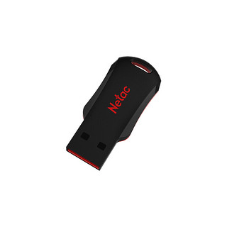Netac 朗科 闪盾系列 U196 USB 2.0 闪存U盘 黑红色 8GB USB