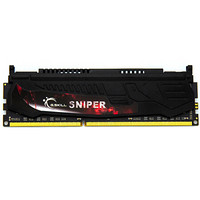 G.SKILL 芝奇 Sniper系列 DDR3 2400MHz 台式机内存 马甲条 黑色 4GB F3-2400C11S-4GSR