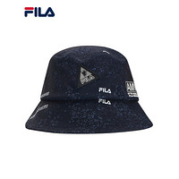 FILA×MIHARA 斐乐官方情侣圆帽2021夏秋新款联名休闲帽渔夫帽潮 正黑色-BK XS