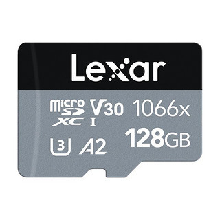 Lexar 雷克沙 TF1066X Micro-SD存储卡 128GB（V30、U3、A2）+高速2合一读卡器