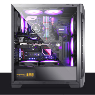 KOTIN 京天 刑天 标准版 RGB ATX/MATX/ITX机箱 全侧透 黑色