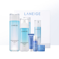 LANEIGE 兰芝 水库凝肌2件套(精华水200m+保湿乳120m+ 精华露5ml+透润凝露10m+睡眠面膜15ml)