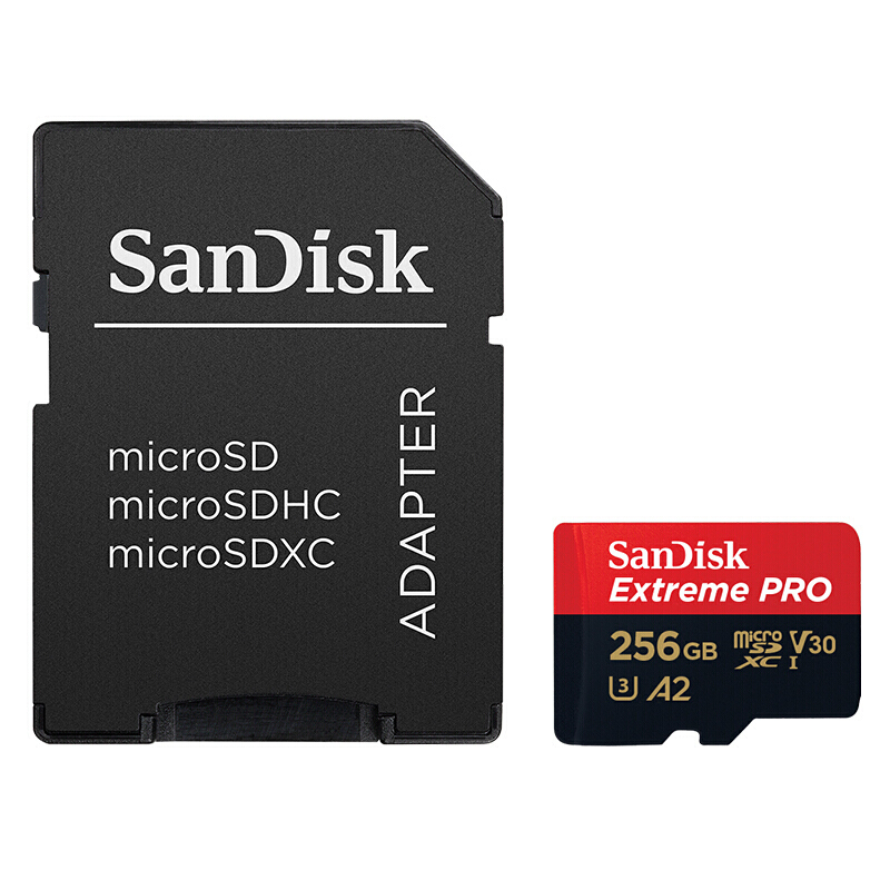  闪迪 Sandisk  SDSDQXP microSD存储卡 256GB （UHS-1、V30、 U3、 A2）