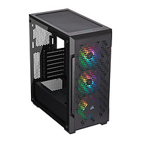 美商海盗船 iCUE 220T RGB Airflow RGB ATX机箱 半侧透 黑色