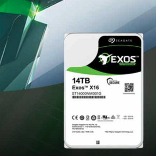 SEAGATE 希捷 银河Exos X16系列 3.5英寸 企业级硬盘 14TB（7200rpm、256MB）ST14000NM001G