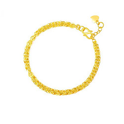 周六福 AA071303 凤尾足金手链 18cm 4.7g