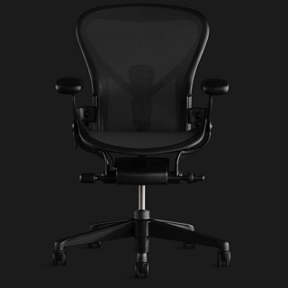 HermanMiller 赫曼米勒 Aeron系列 人体工学电脑椅 酷炫黑 中号