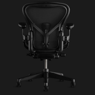 HermanMiller 赫曼米勒 Aeron系列 人体工学电脑椅 酷炫黑 大号