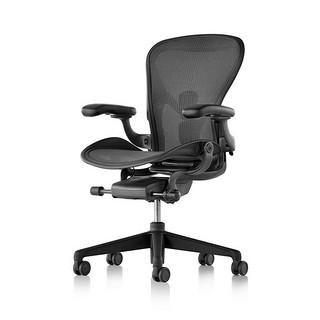 HermanMiller 赫曼米勒 Aeron系列 人体工学电脑椅 石墨色 大号