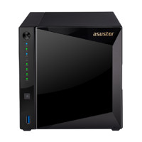 ASUSTOR 爱速特 AS4004T 4盘位NAS（CA72、2GB）+AS-T10G 万兆网卡