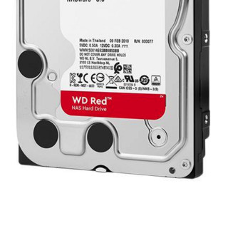 Western Digital 西部数据 红盘系列 3.5英寸NAS硬盘 6TB (SMR、5400rpm、256MB) WD60EFAX