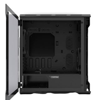 PHANTEKS 追风者 314ETG进阶版 Matx矅石黑钢化玻璃RGB铝壳水冷电脑机箱