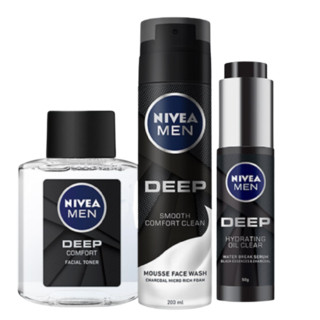 NIVEA MEN 妮维雅男士 深度控油礼盒（洁面+水+精华露）