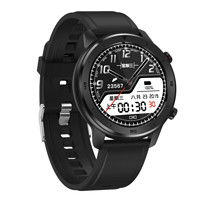 全程通 S5 智能手表 47mm 黑色 硅胶表带 黑色（血氧、血压、心率）