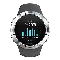 SUUNTO 颂拓 SS050453000 智能手表 46mm 活力灰 硅胶表带 灰色（GPS、心率）