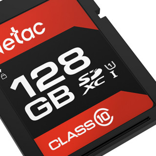 Netac 朗科 P600 专业版 SD存储卡 128GB（UHS-I、C10、U1）